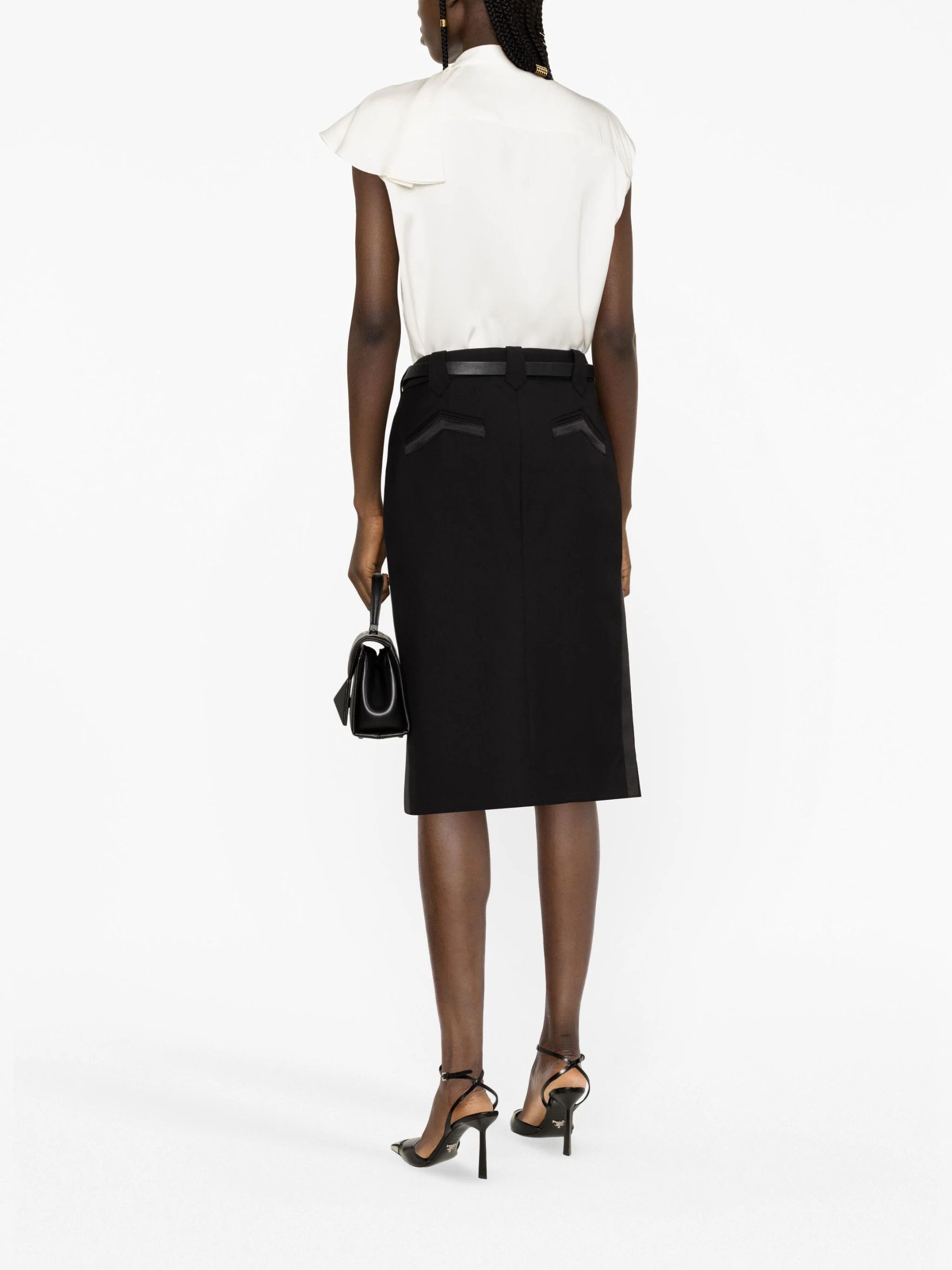 Tom Ford o1loc1c0924 GC5690 Midi Skirt in Black Size 26" / US 2 / IT 38 - 4 Thumbnail