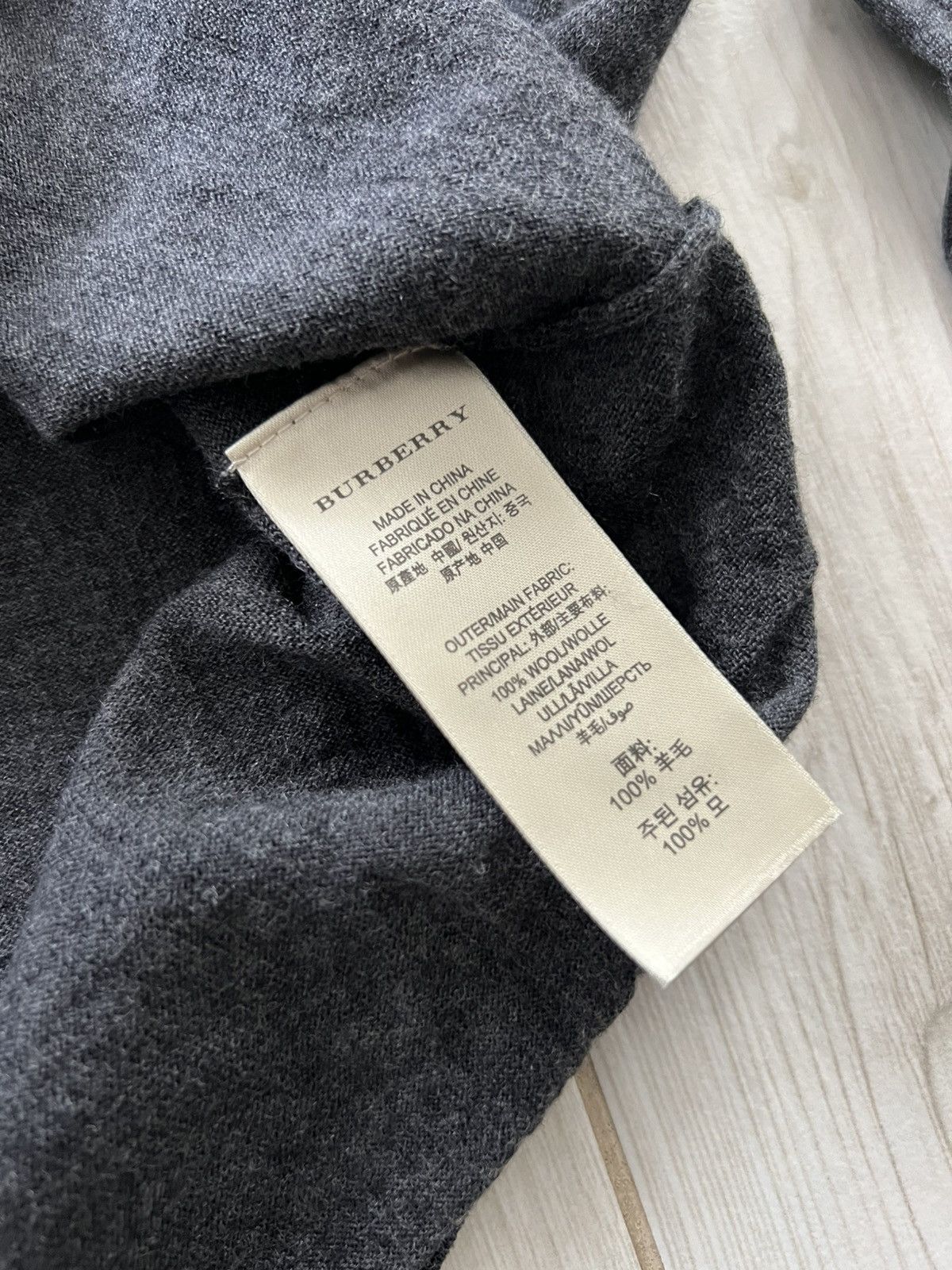Burberry Burberry Brit Dark Gray Wool Knit Button Cardigan M Size M / US 6-8 / IT 42-44 - 16 Thumbnail