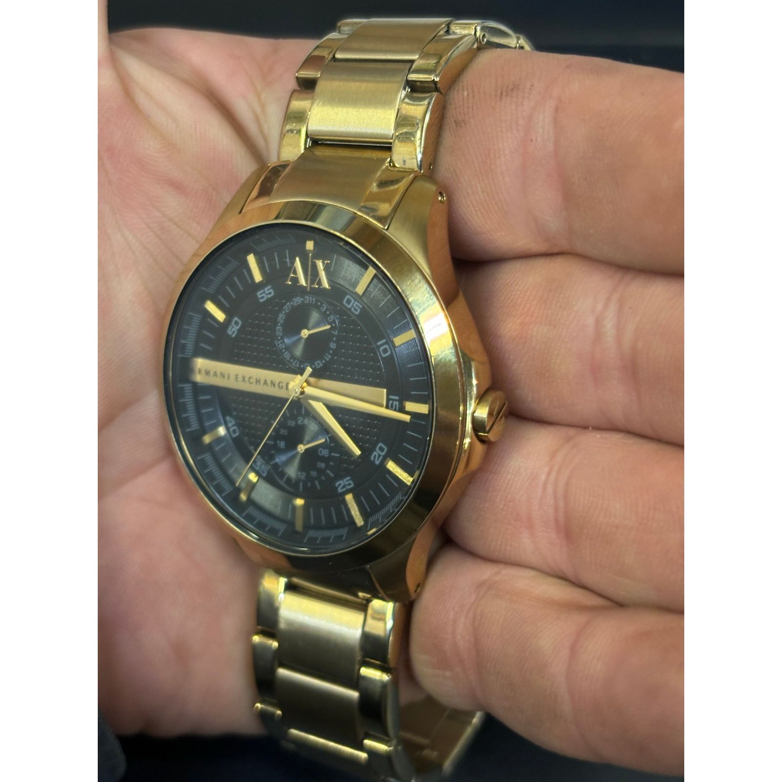Armani Exchange Armani Exchange AX2121 Gold Tone Men’s Watch! New Battery! Size ONE SIZE - 9 Thumbnail