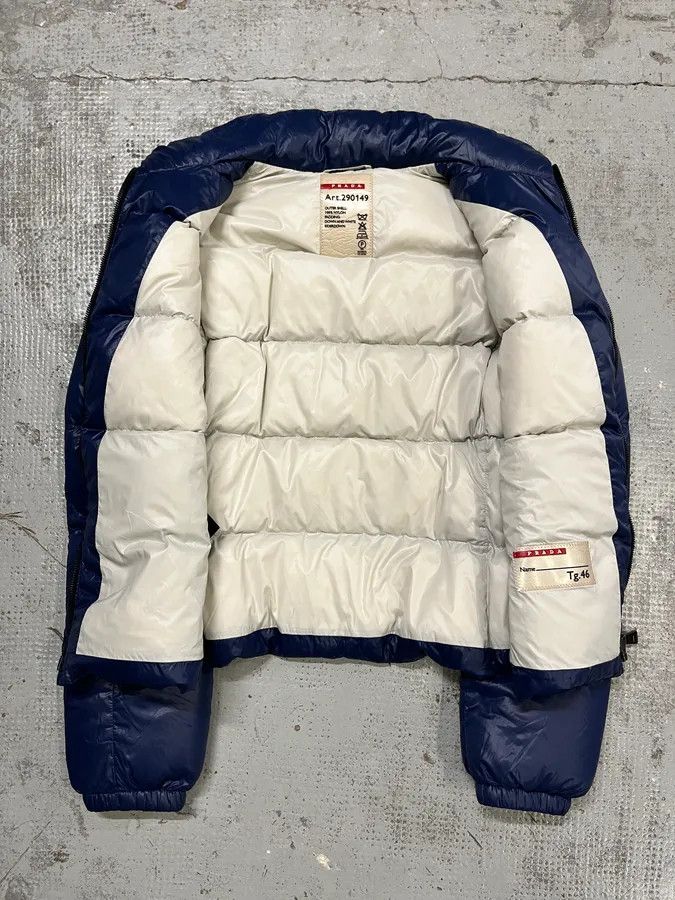 Prada 2000s Prada Navy Nylon Quilted Puffer Jacket Size US S / EU 44-46 / 1 - 9 Thumbnail