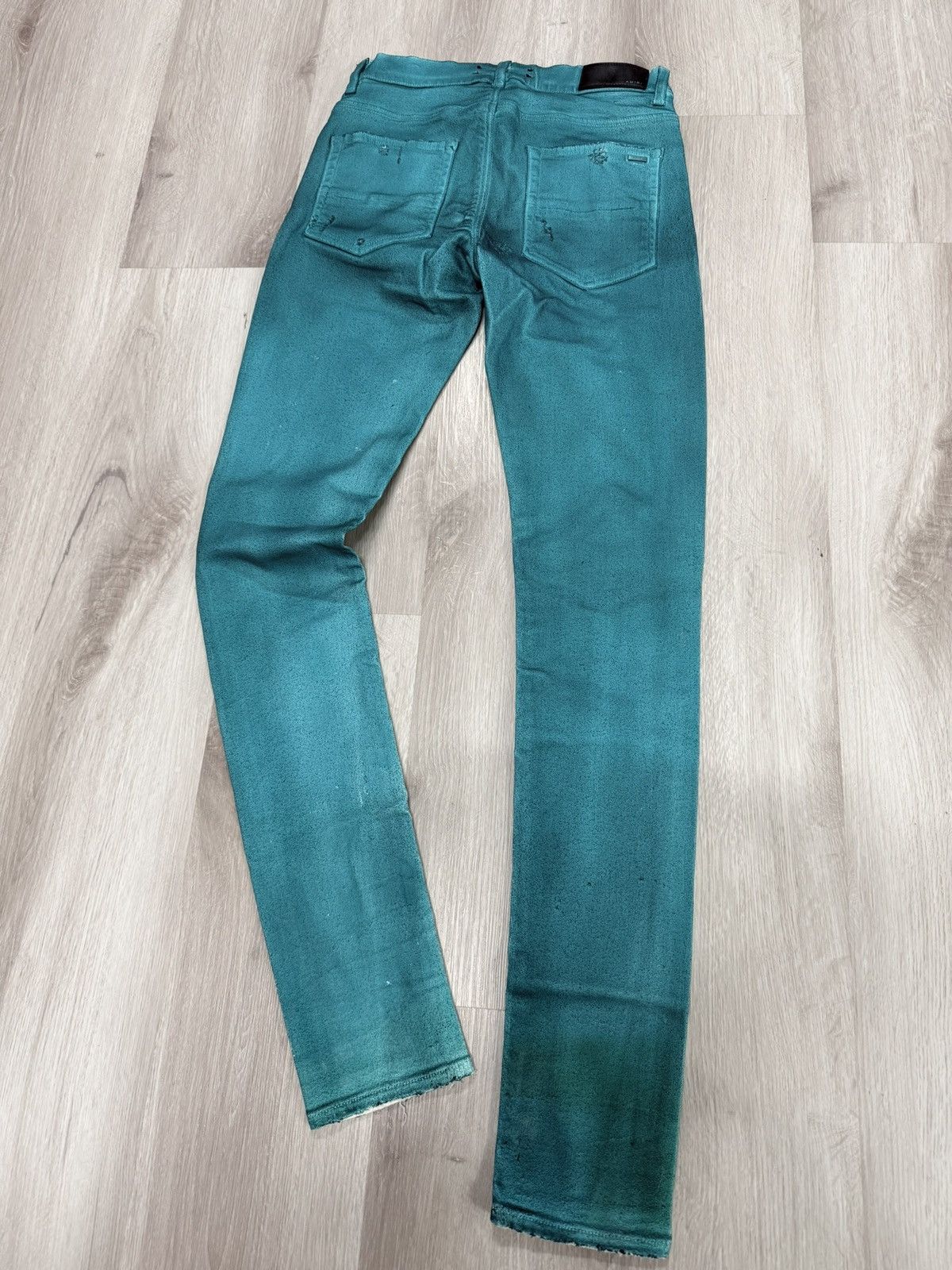Amiri Amiri Teal MX1 Size US 29 - 4 Thumbnail