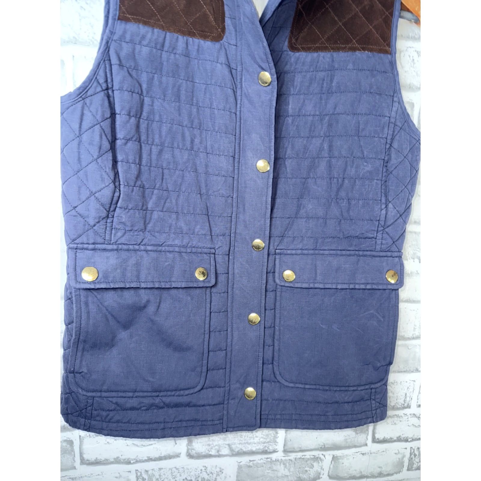 Vineyard Vines Vineyard Vines Quilted Vest Women XS Navy Blue Size XS / US 0-2 / IT 36-38 - 5 Thumbnail