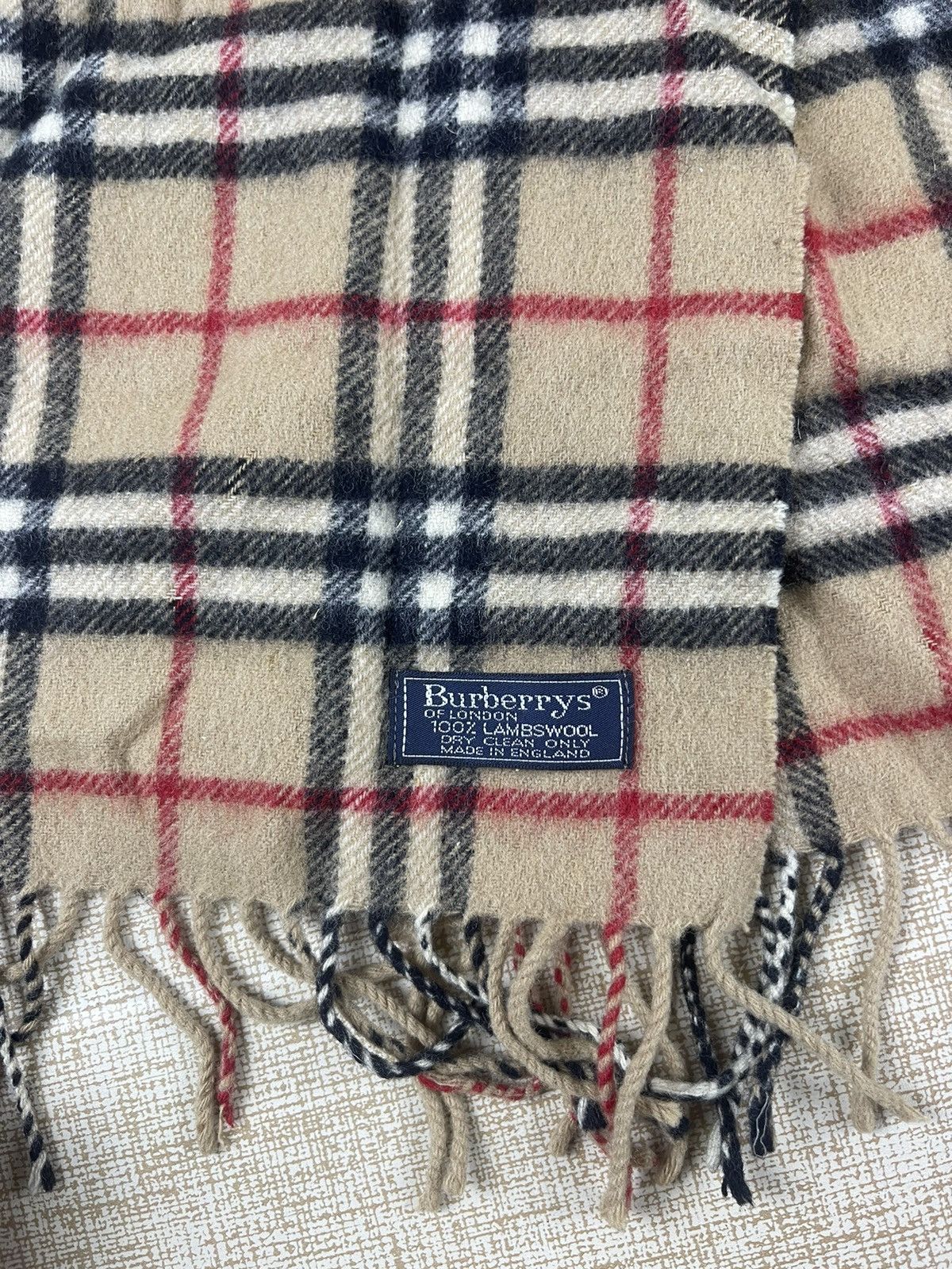 Burberry × Vintage Vintage Burberrys Cashmere Scarf / Muffler / Neckwear Size ONE SIZE - 9 Thumbnail