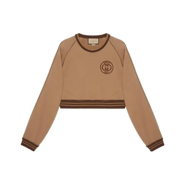 Gucci Gucci SS23 Color-Blocked Cropped Sweatshirt-2507 Size XXS / US 00 / IT 34 - 1 Thumbnail