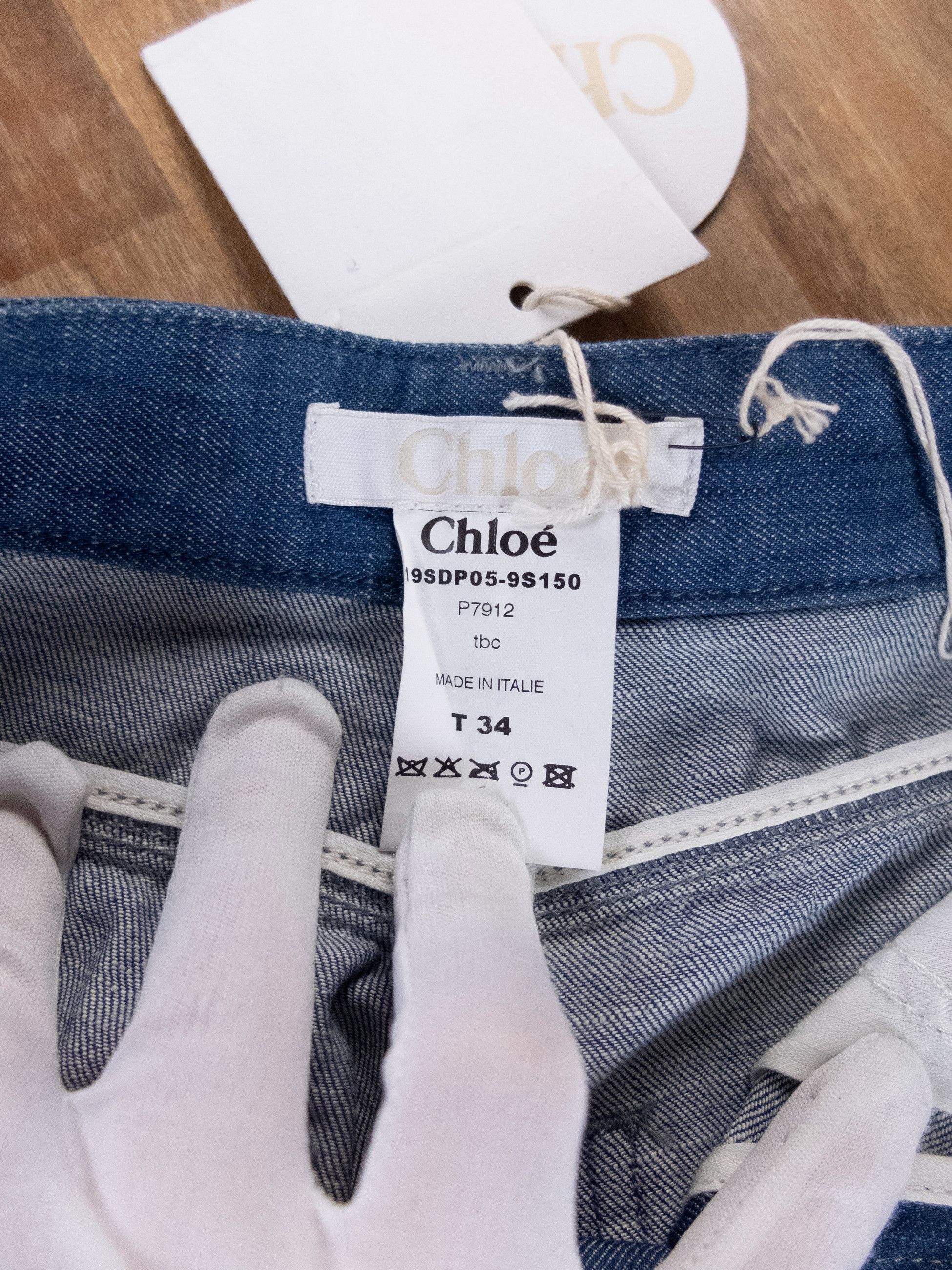 Chloe CHLOE Paris vintage straight leg blue jeans 28 inch waist Size 28" / US 6 / IT 42 - 5 Thumbnail