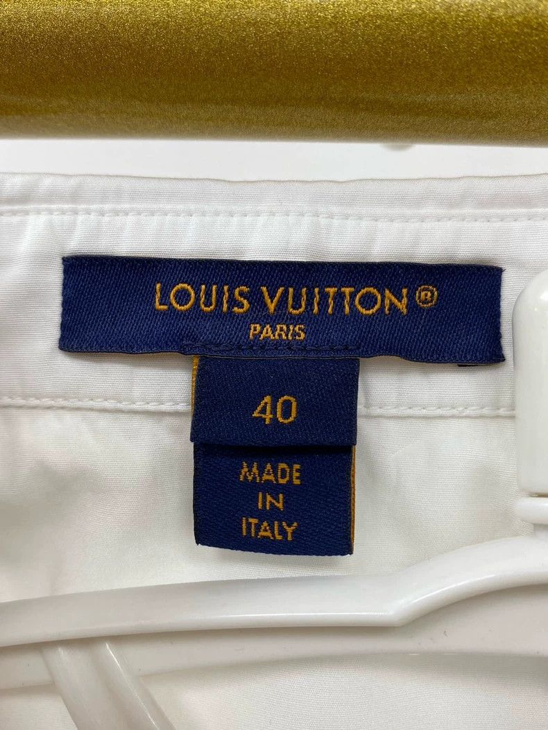 Louis Vuitton Louis Vuitton Embroidered logo white long sleeve shirt Size US XXS / EU 40 - 3 Thumbnail