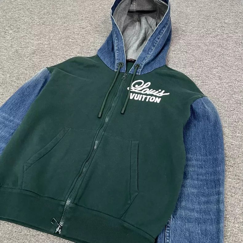 Louis Vuitton Louis Vuitton Denim Patchwork Hoodie-2507 Size US XS / EU 42 / 0 - 3 Thumbnail