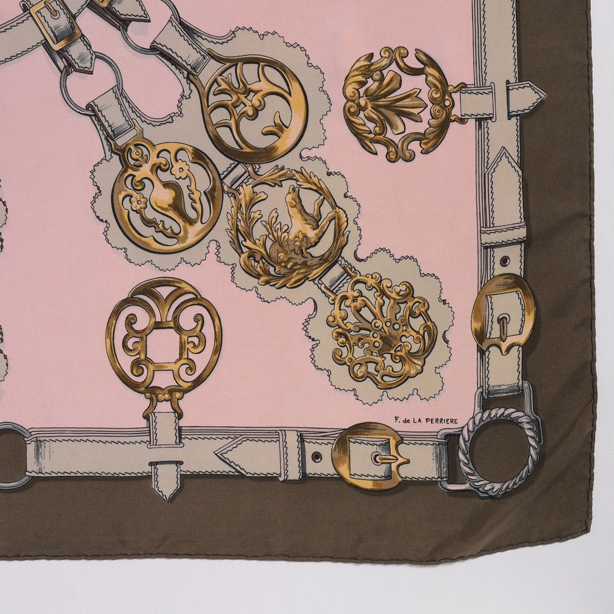 Hermes Hermes Paris Vintage Silk Scarf Horse Guivreries F. De la Pe Size ONE SIZE - 2 Thumbnail