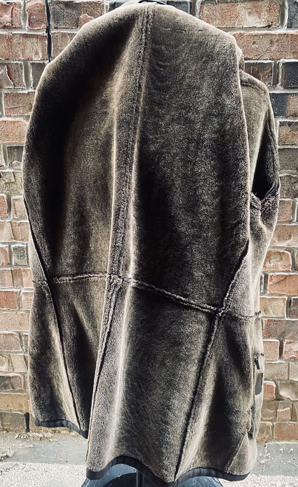 Ermenegildo Zegna Zegna 🇮🇹 brown suede full Sherpa lined car coat 50 VGC Size US M / EU 48-50 / 2 - 13 Thumbnail