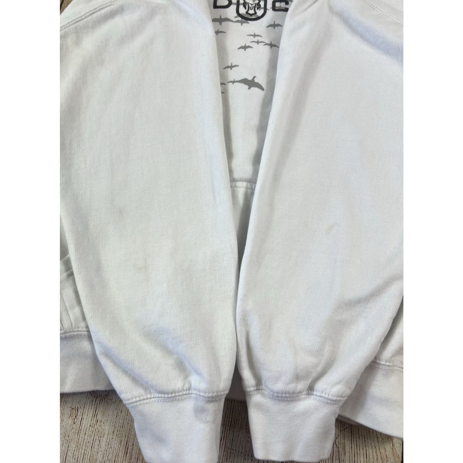 Vintage Hard Core Waterfowl Hoodie Mens Large White Pullover Hooded Pockets Outdoor Classic Sweatshirt Size US L / EU 52-54 / 3 - 5 Thumbnail