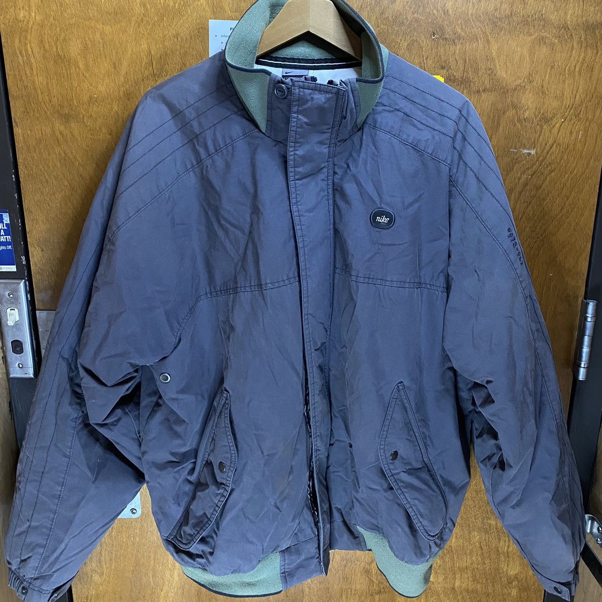 Nike × Vintage Vintage Y2K Nike Bomber jacket Size US XL / EU 56 / 4 - 1 Thumbnail