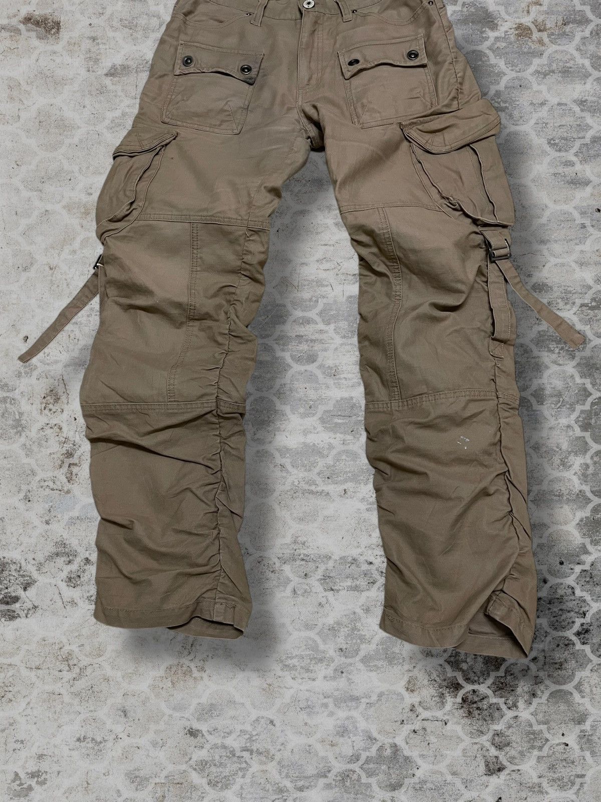 LOWBOX Vintage Og 1990s Japan Designer Lowbox Cargo Bondage Pant Size US 31 - 3 Thumbnail