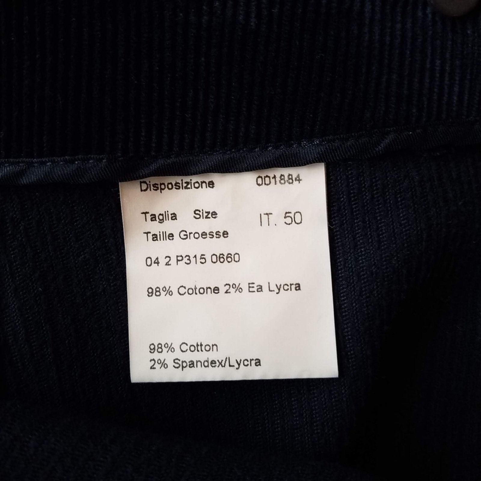 Piazza Sempione Piazza Sempione sz.14 black corduroy ankle pants Size 36" / US 14 / IT 50 - 2 Thumbnail