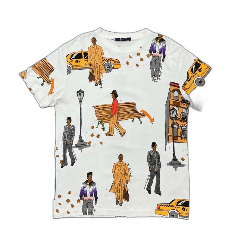 Louis Vuitton Louis Vuitton Short Sleeve Graphic T-Shirt Size US M / EU 48-50 / 2 - 1 Thumbnail