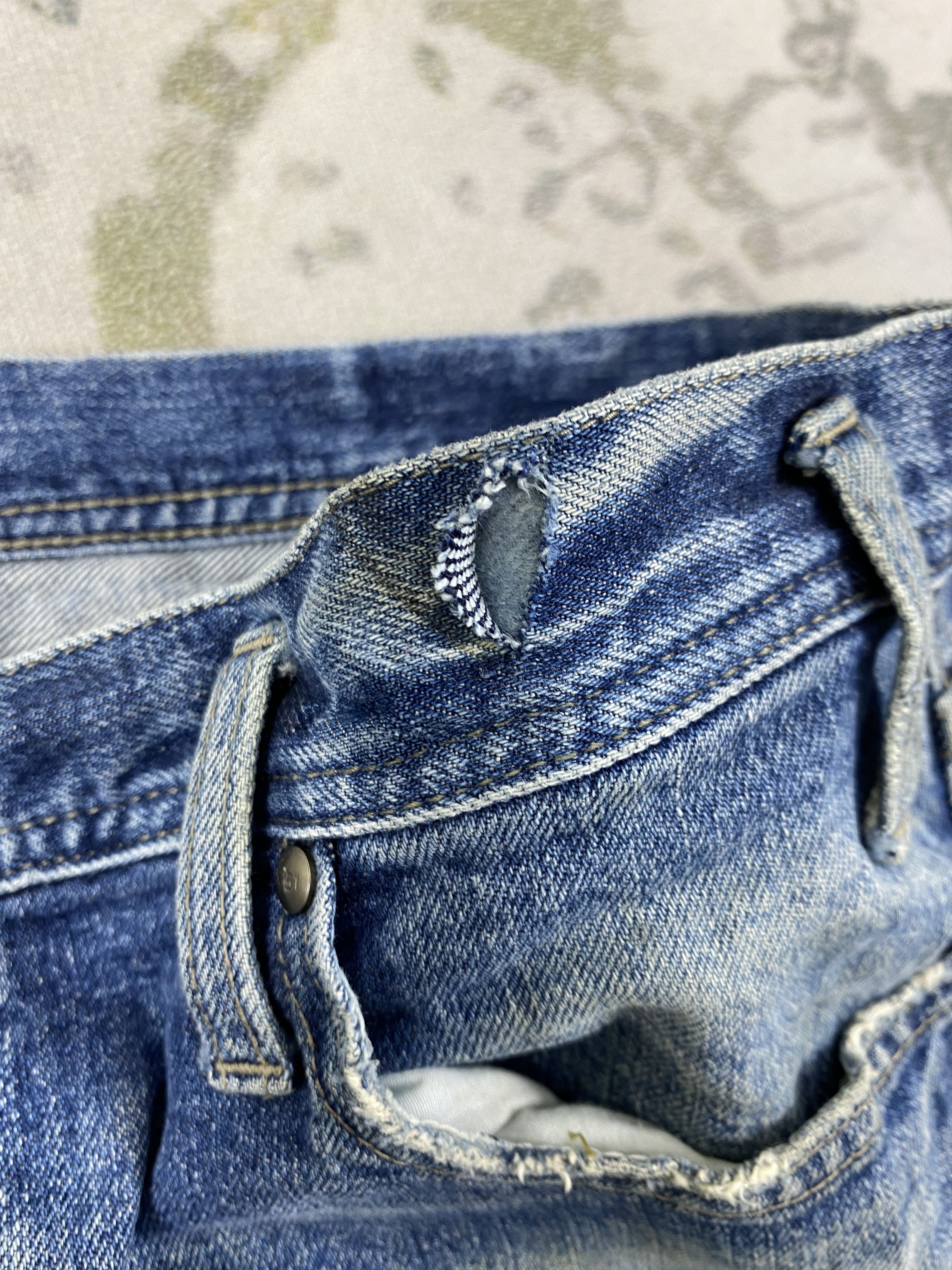 Japanese Brand Japanese Brand Distressed Blue Jeans 35x32 Denim- JN3627 Size US 35 - 12 Thumbnail