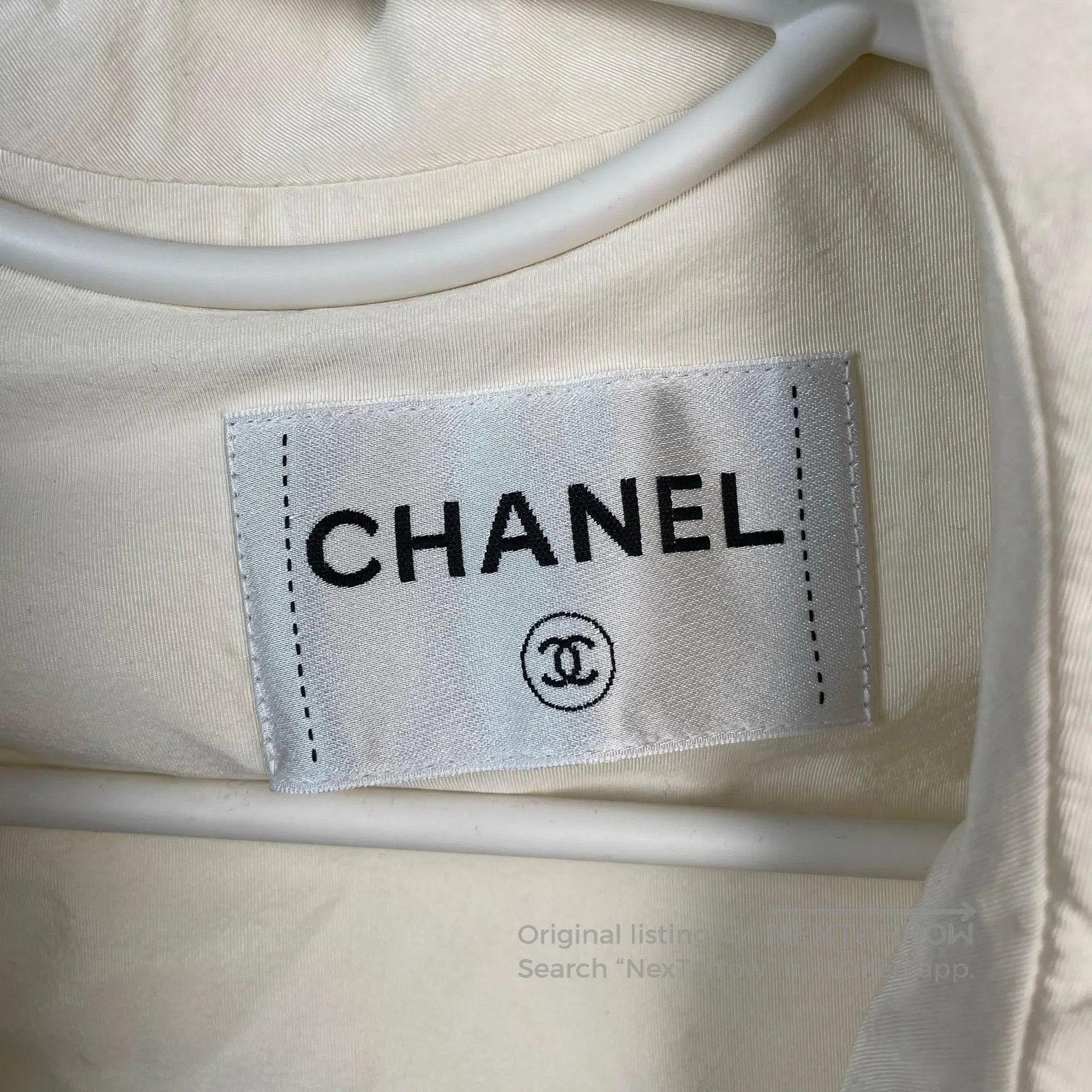 Chanel Chanel White silk bow short cotton jacket with bow on the Size XS / US 0-2 / IT 36-38 - 3 Thumbnail