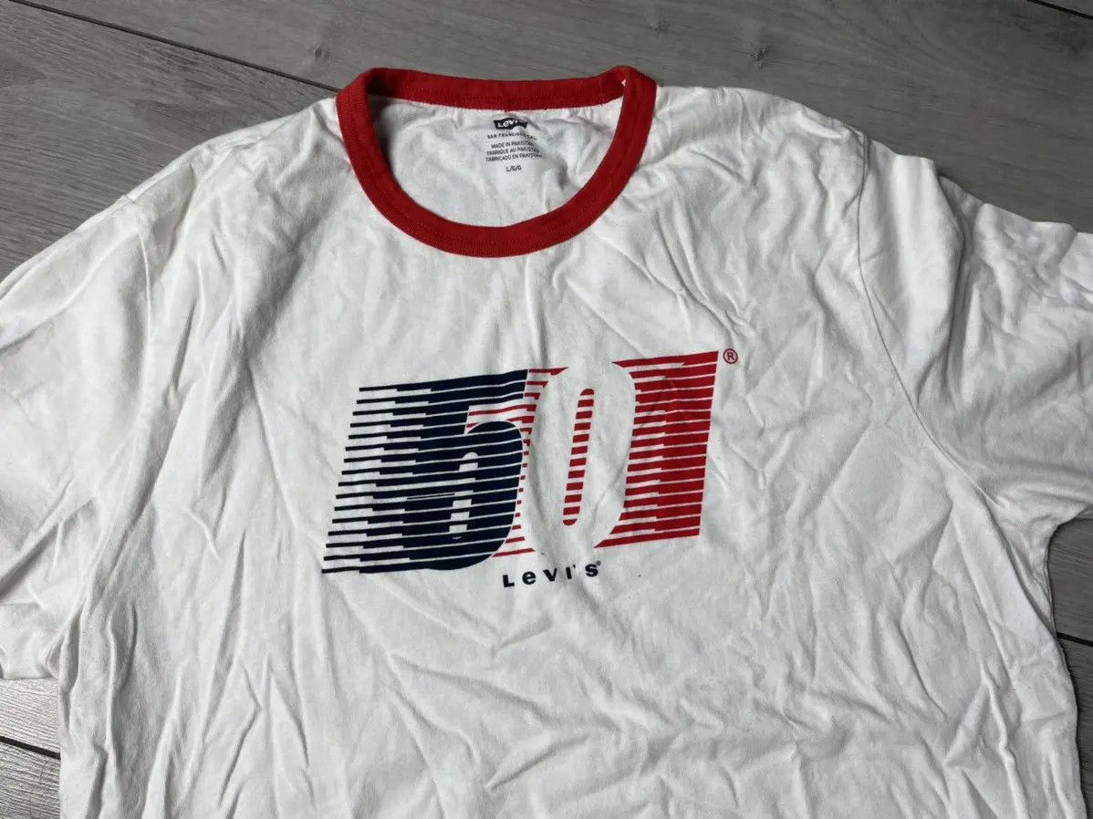 Levi's Levis 501 T-shirt casual box logo size Large Size US L / EU 52-54 / 3 - 3 Thumbnail