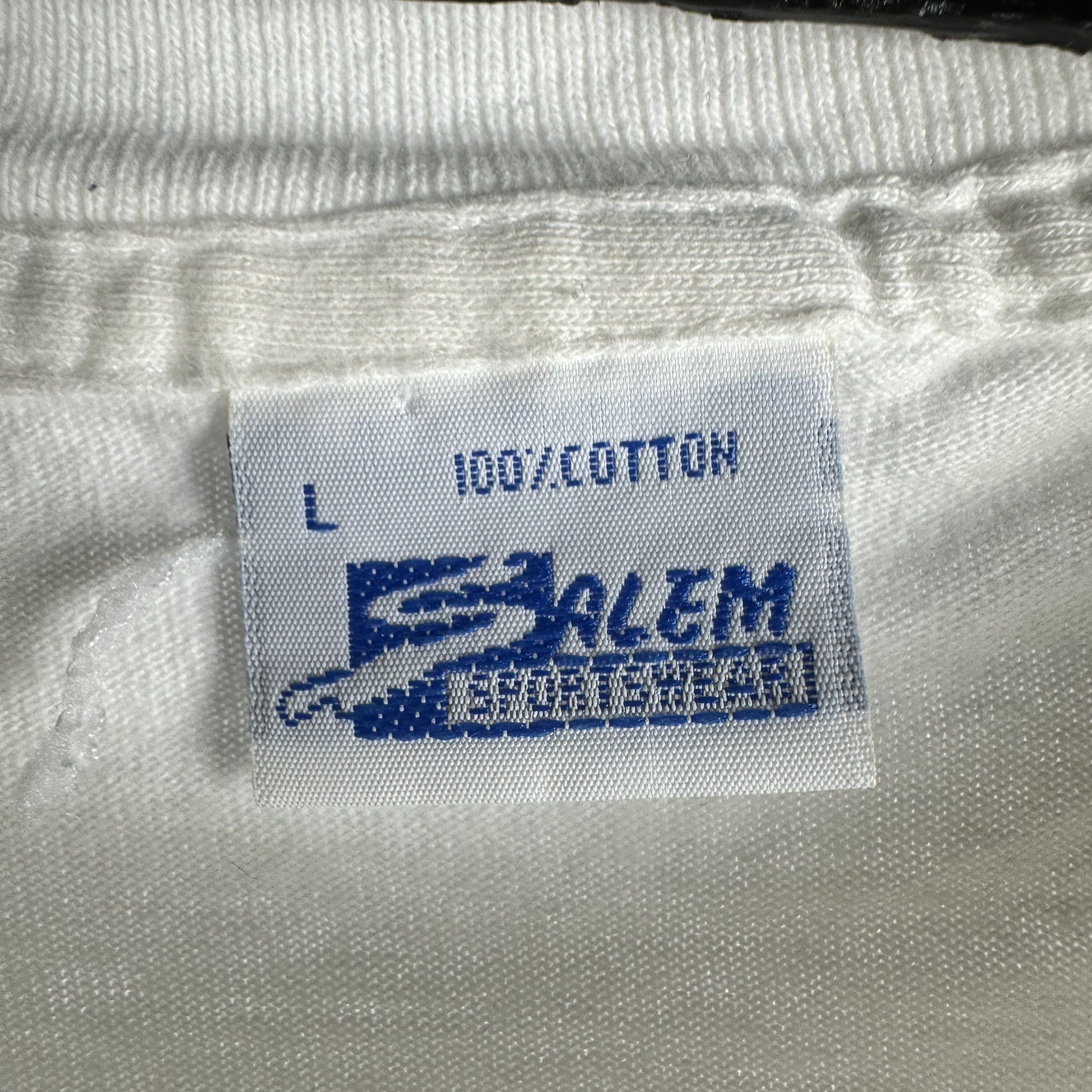 Vintage 1990 Rickey Henderson Oakland Athletics MLB Salem T-Shirt Size US L / EU 52-54 / 3 - 5 Thumbnail