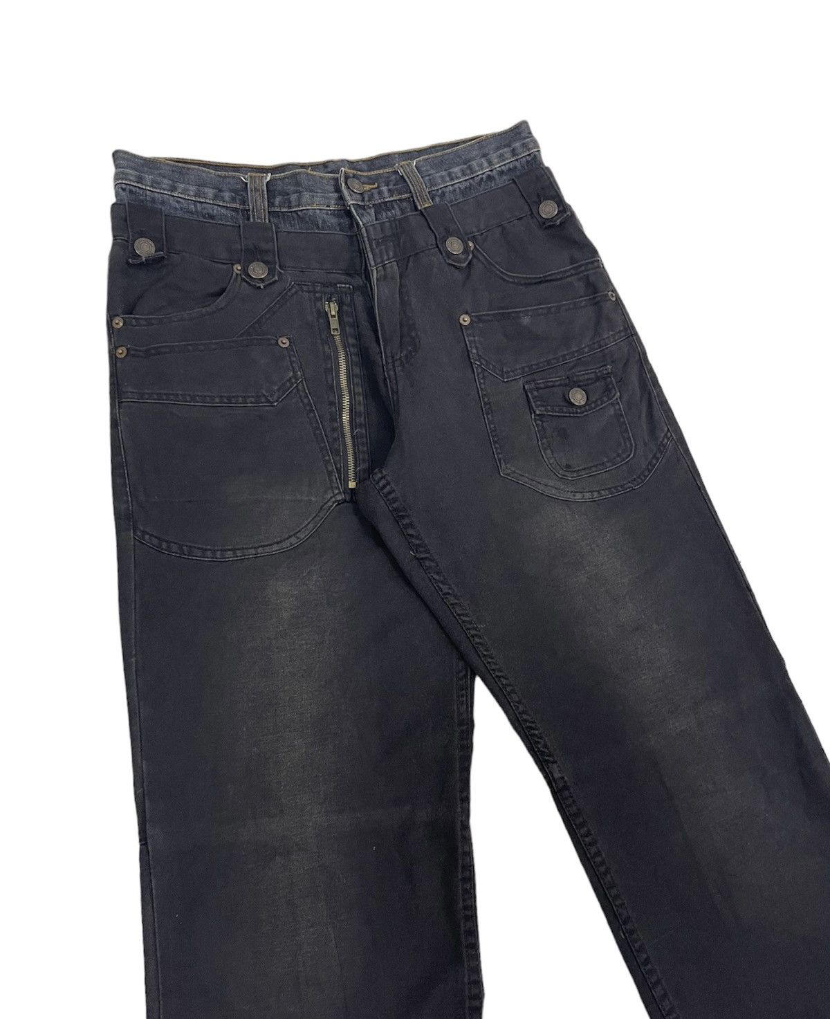 PPFM Brth Breath Japan Double Waist Bush Jeans Size US 32 / EU 48 - 1 Thumbnail