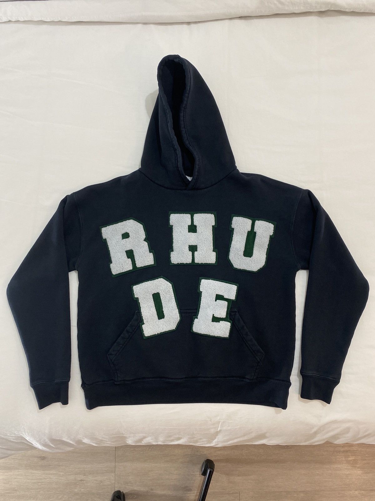 Rhude Rhude Chenille Varsity Patch College Logo Hoodie Size US M / EU 48-50 / 2 - 1 Thumbnail