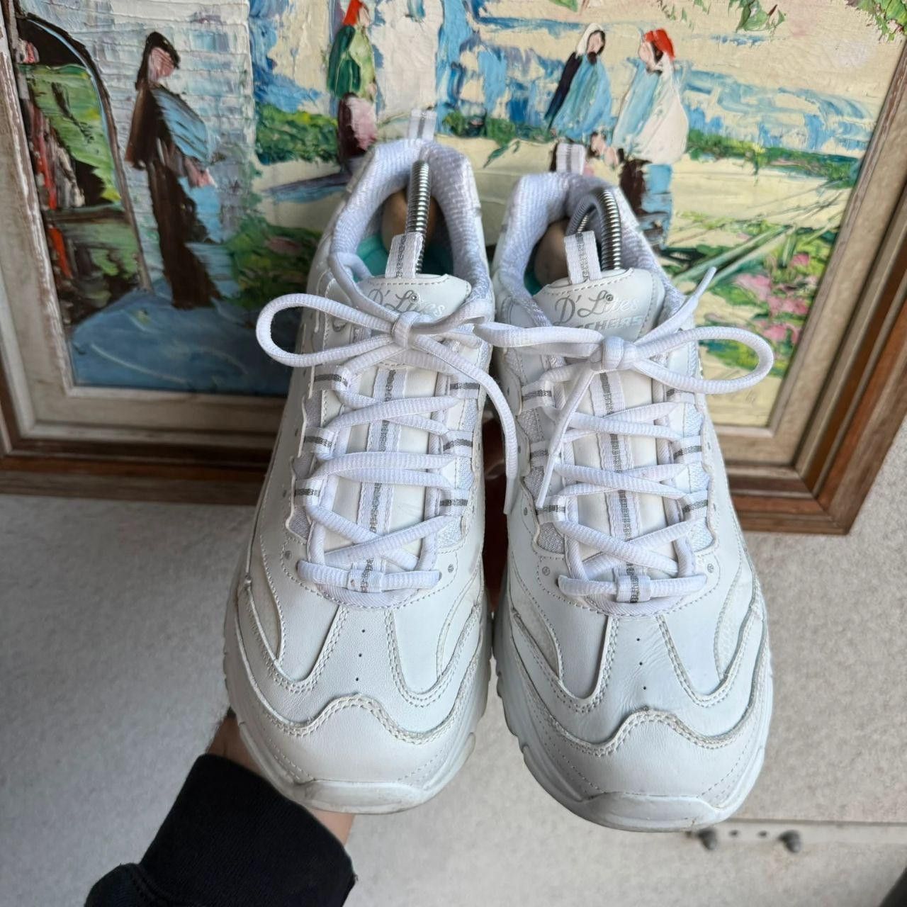 SKECHERS Skechers White Sneakers Outdoor Gorpcore Retro Size US 9.5 / EU 42-43 - 3 Thumbnail