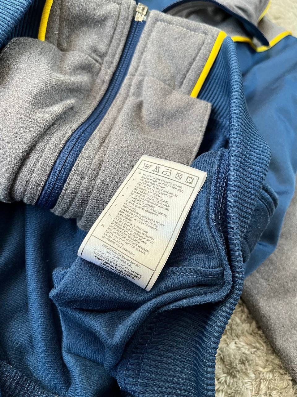 Nike × Vintage 90s Nike Zip-Hoodie Vintage Streetwear Big Logo Swoosh Rare Size US S / EU 44-46 / 1 - 12 Thumbnail