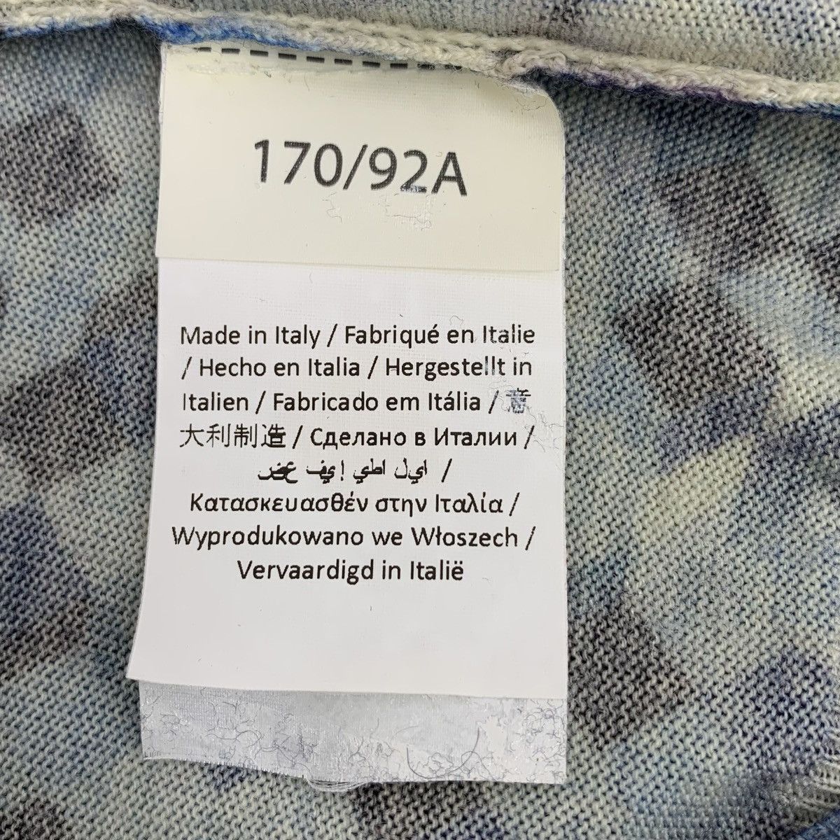 Trussardi Trussardi Blue Plaid Wool Long Sleeve Knit Sweater K26WX Size US S / EU 44-46 / 1 - 8 Thumbnail
