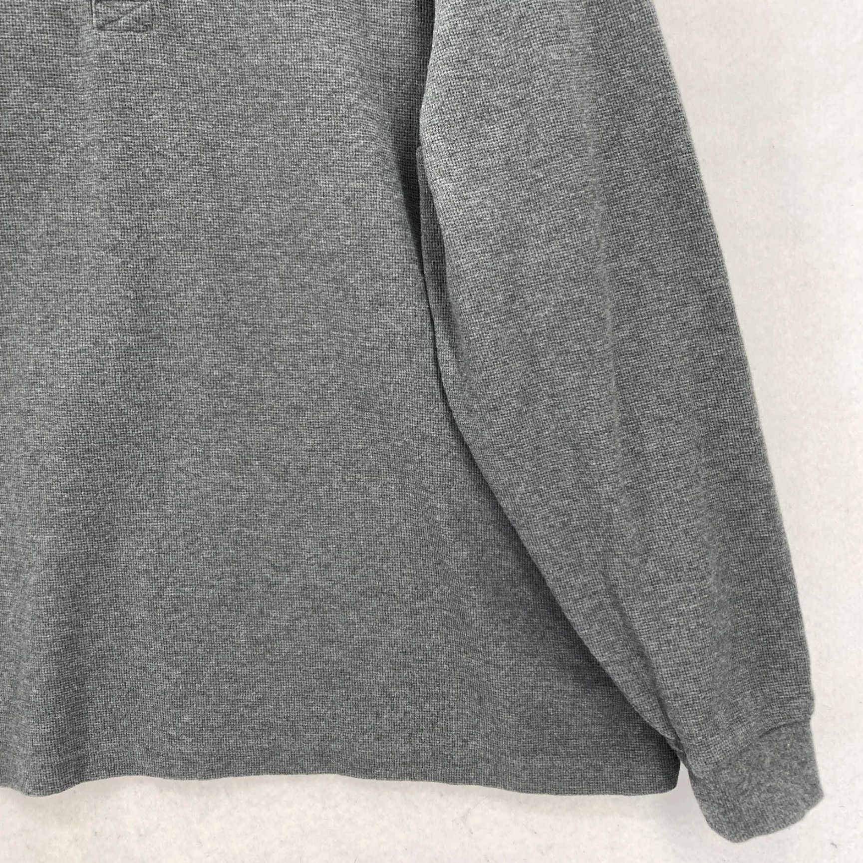 Vintage L.L. Bean Mens 2XL Gray Unshrinkable Waffle Knit Thermal Henley Shirt Camp Shirt Mens Regular Hat? Size US XXL / EU 58 / 5 - 3 Thumbnail