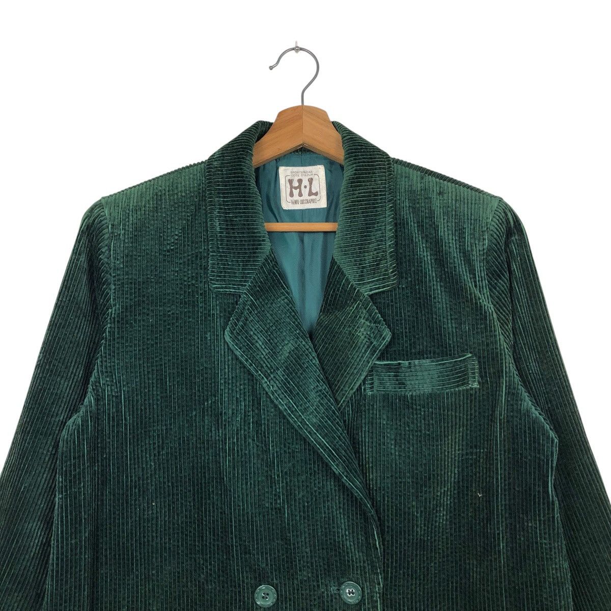 Japanese Brand 📌Corduroy Chore Jacket Henri Lucchapuis Issey Miyake Size US M / EU 48-50 / 2 - 4 Thumbnail