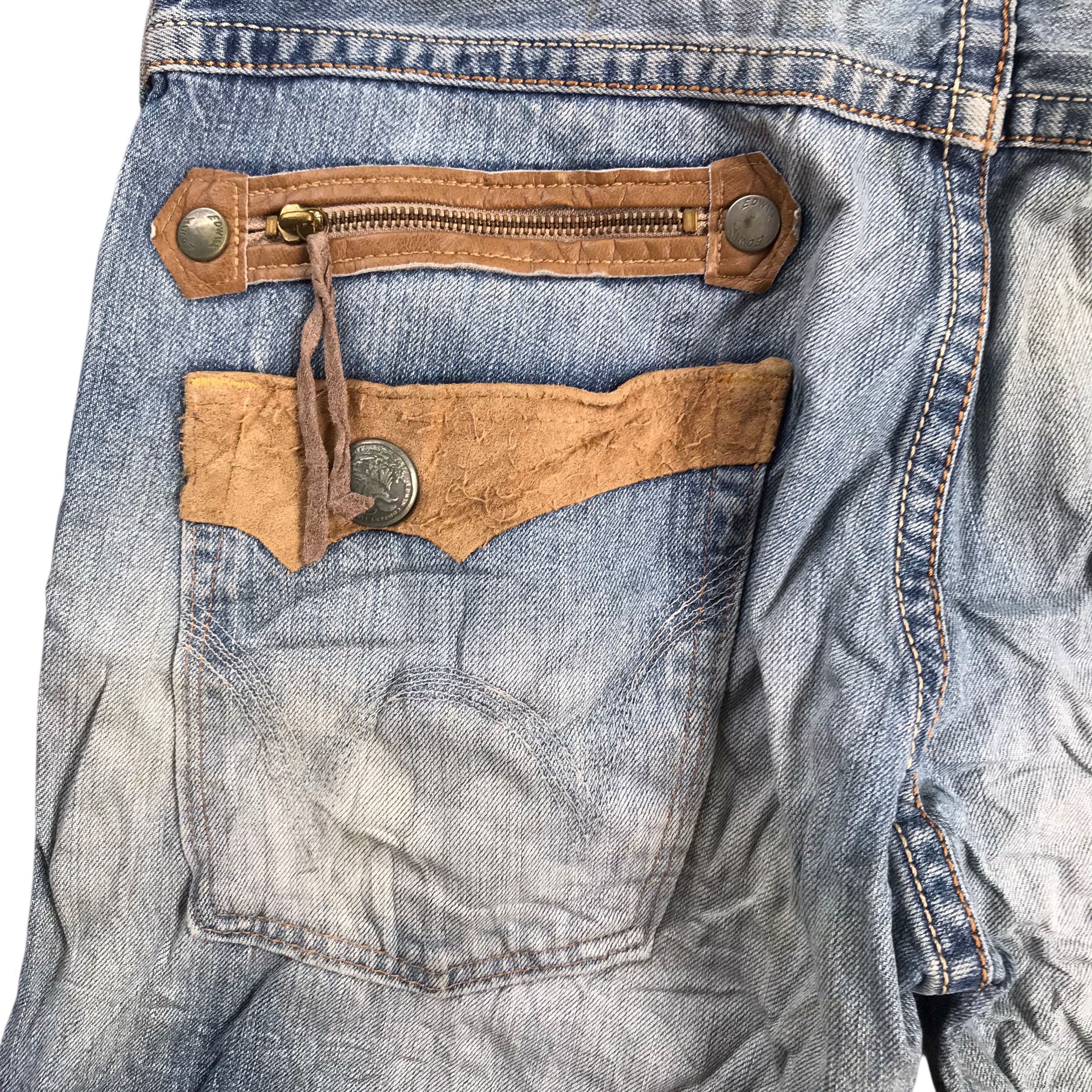 Edwin Vintage Edwin Exclusive Distressed Denim-size 36 Size US 36 / EU 52 - 6 Thumbnail