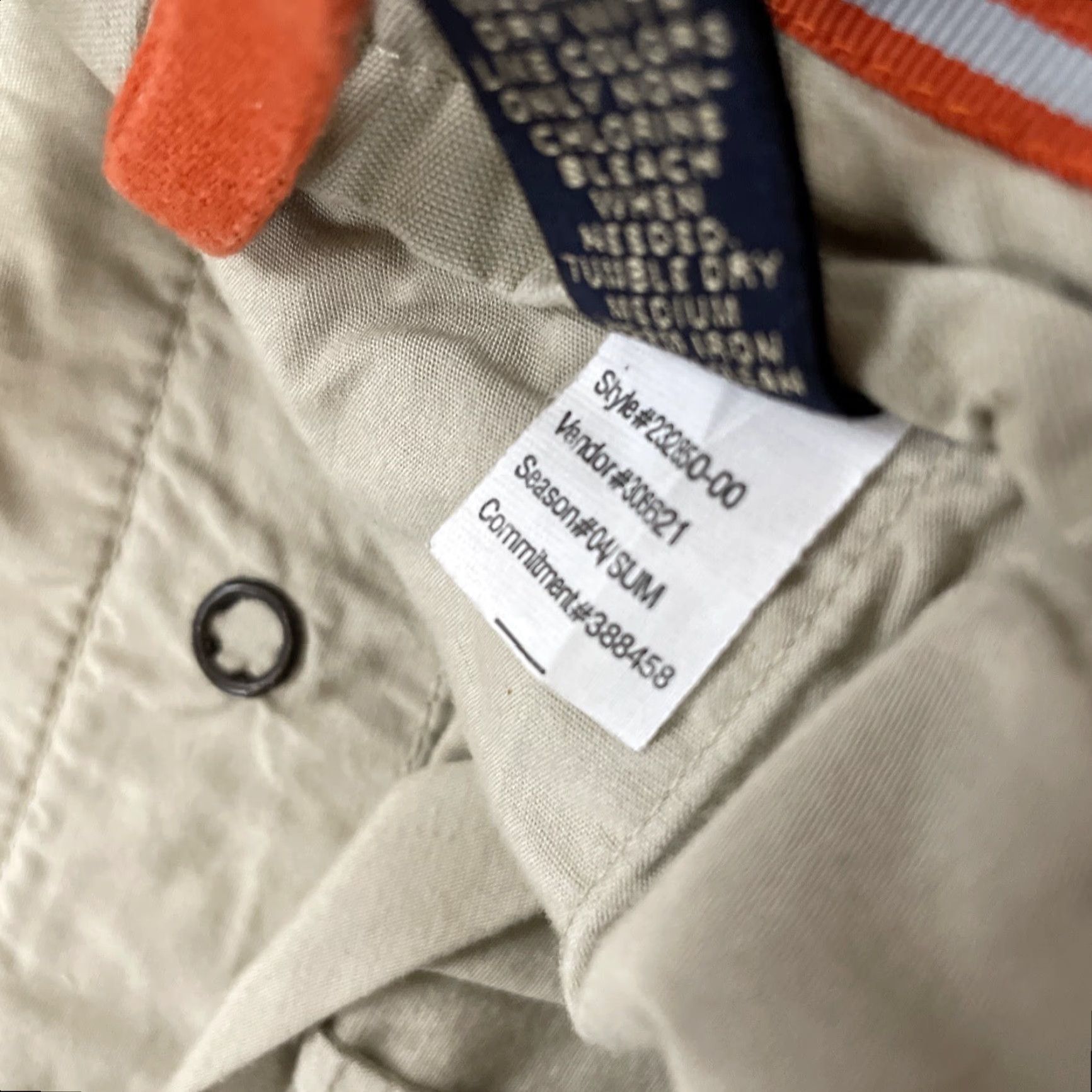 Banana Republic VINTAGE Banana Republic Pants Cargo Slim 2004 Y2K Adult M 34x31 Beige Cotton Canvas Mens Size US 31 - 7 Thumbnail