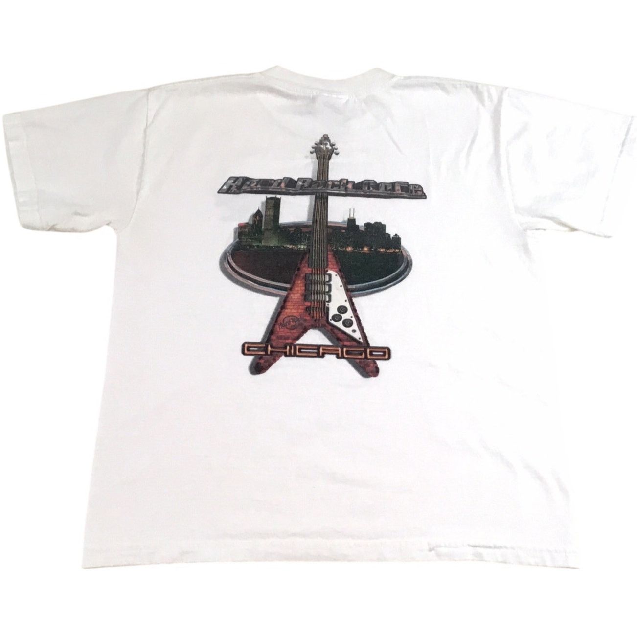 Hard Rock Cafe Hard Rock Cafe T-Shirt Vintage Chicago Guitar Medium Size US M / EU 48-50 / 2 - 3 Thumbnail