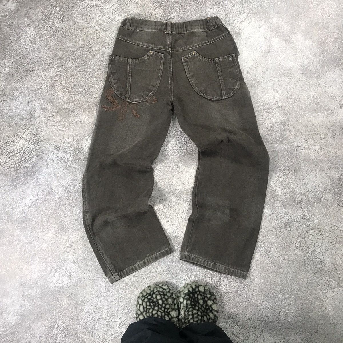Vintage Vintage 90s Japanese Baggy Cargo Pants Flared Parachute Y2K Size 28" / US 6 / IT 42 - 7 Thumbnail