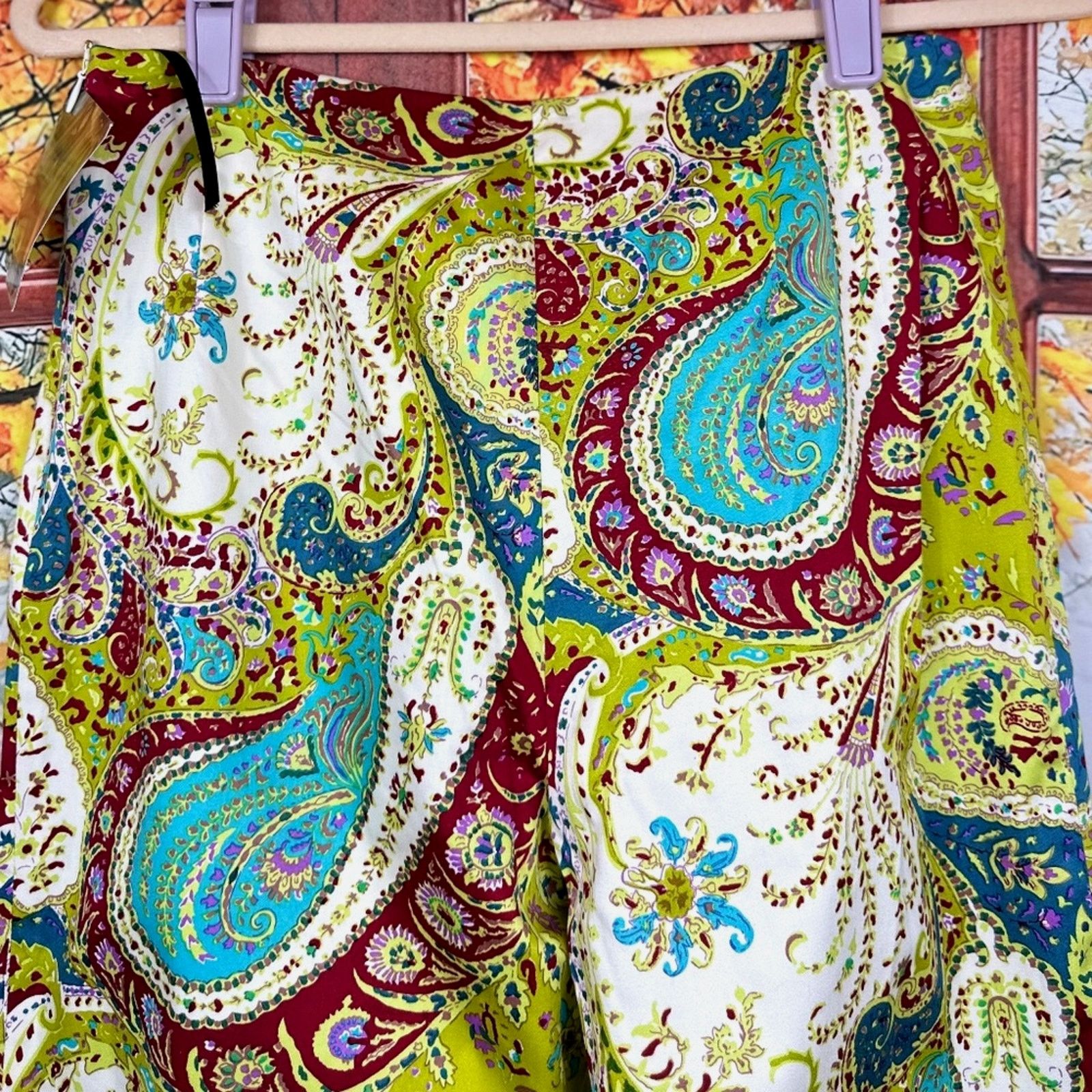 Other Sally Bridge Audrey Dress Pants - Paisley - size M Size 29" - 7 Thumbnail