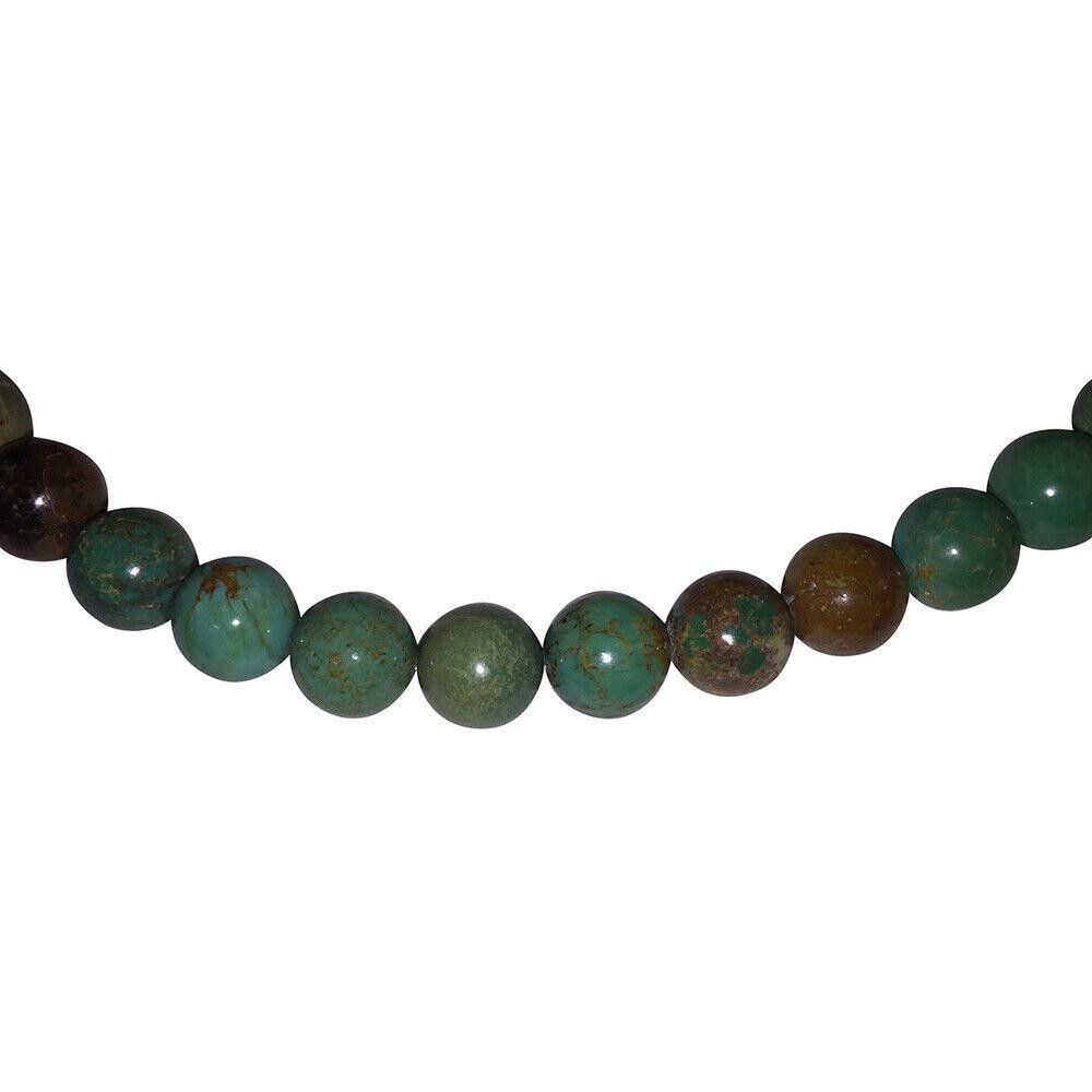 Handmade Turquoise Round Bead Sterling Necklace Size ONE SIZE - 2 Thumbnail