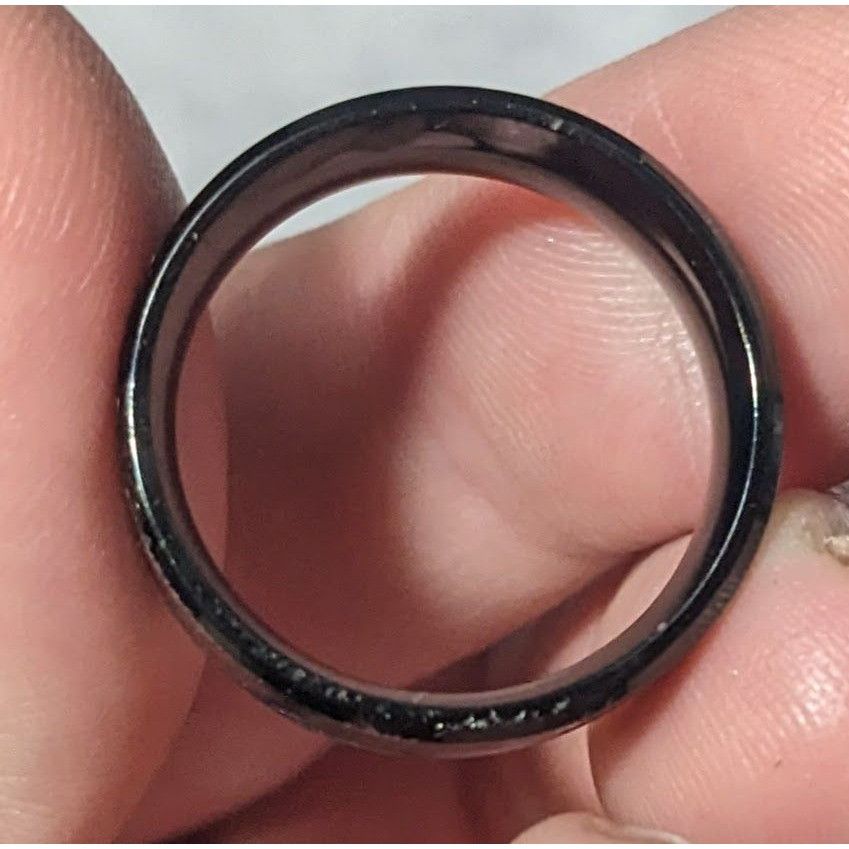 Other Gothic Black Stainless Steel Blue And Purple Glitter Inlay R Size ONE SIZE - 15 Thumbnail