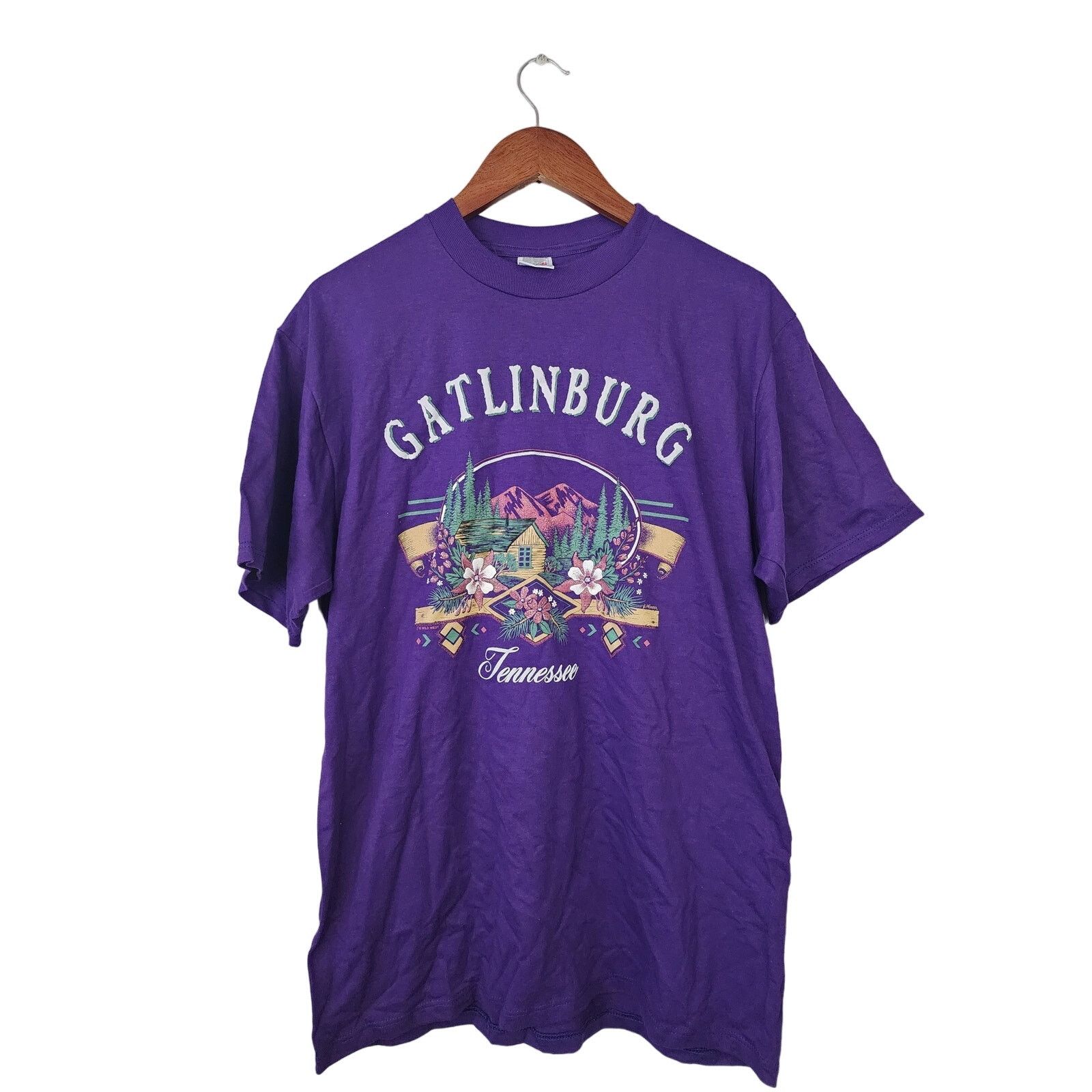 Jerzees Vintage Gatlinburg Tennessee Shirt Tee T-shirt 90s VTG Large Size US L / EU 52-54 / 3 - 1 Thumbnail