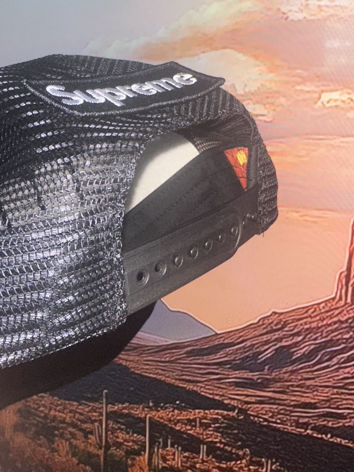 Supreme × Vanson Leathers Supreme Vanson Leathers SpiderMan Mesh Back 5-Panel Hat Size ONE SIZE - 4 Thumbnail