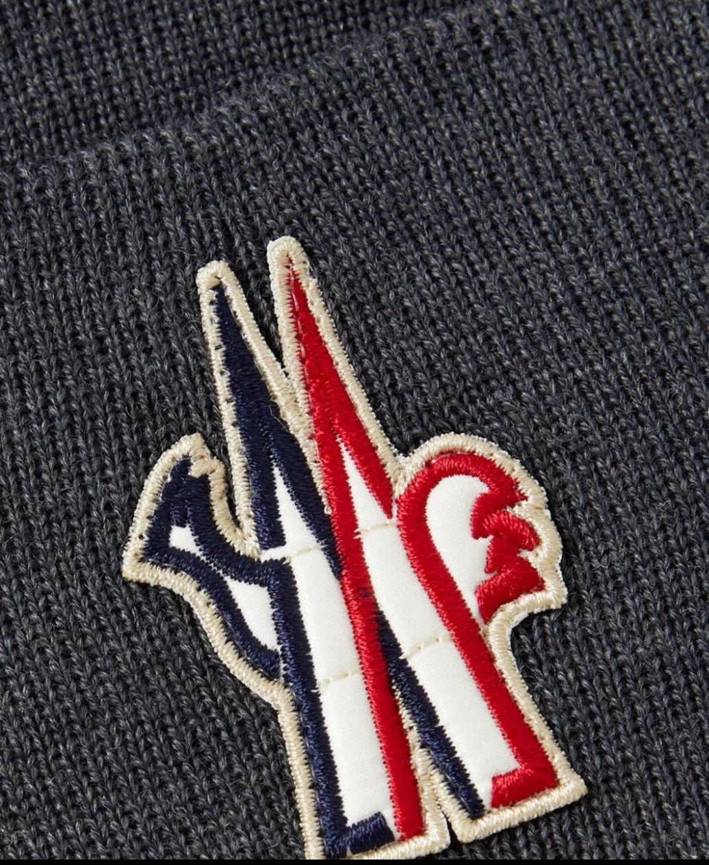 Moncler Grenoble Moncler Grenoble logo patch beanie hat accessory designer 🇮🇹 Size ONE SIZE - 2 Thumbnail