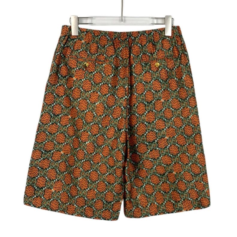 Gucci Gucci Color-blocked mulberry silk double G full-print logo Size US 28 / EU 44 - 2 Thumbnail
