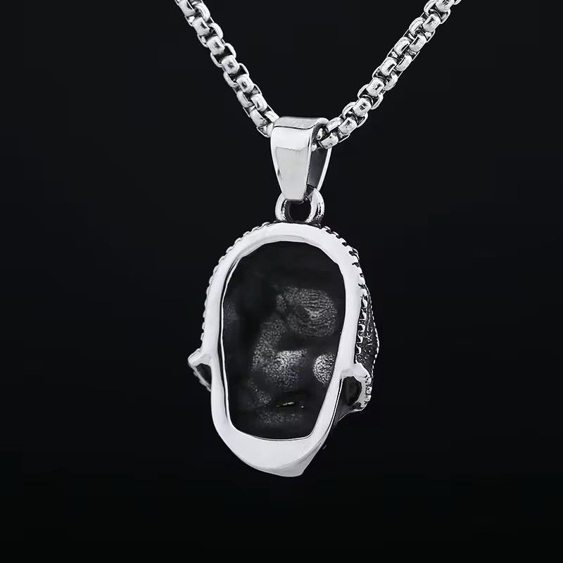 Other Gothic Pattern Skull Head Pendant Chain Necklace Size ONE SIZE - 4 Thumbnail