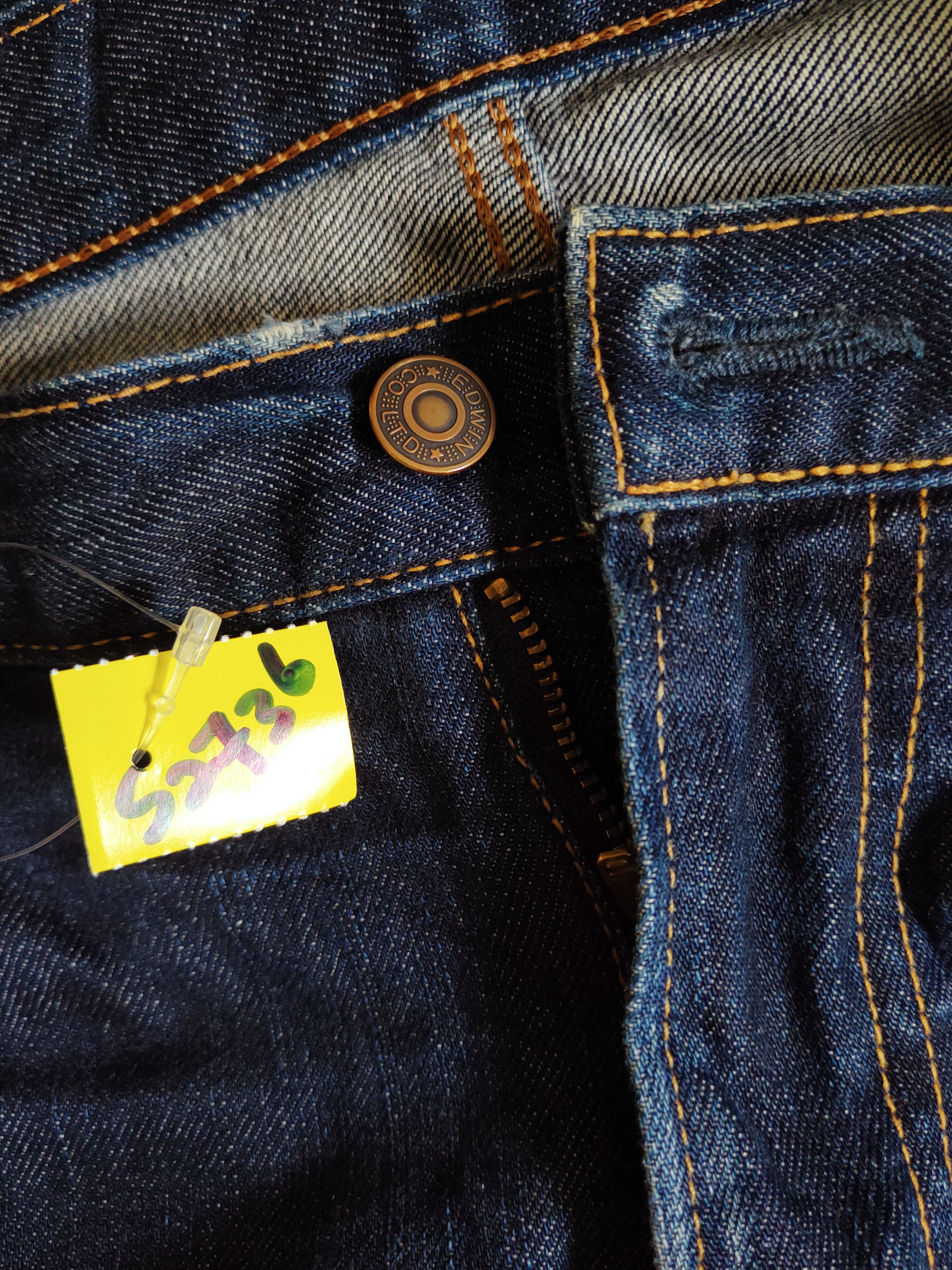 Edwin Edwin Dark Blue Distressed Ripped Jeans #S2736 Size US 34 / EU 50 - 17 Thumbnail