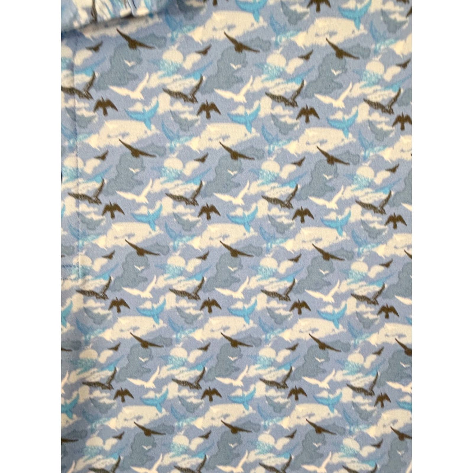 Vintage 1764 Golf Polo Shirt Mens XL Blue Birds Print Short Sleeve Stretch Performance Shirt Polo Size US XL / EU 56 / 4 - 5 Thumbnail