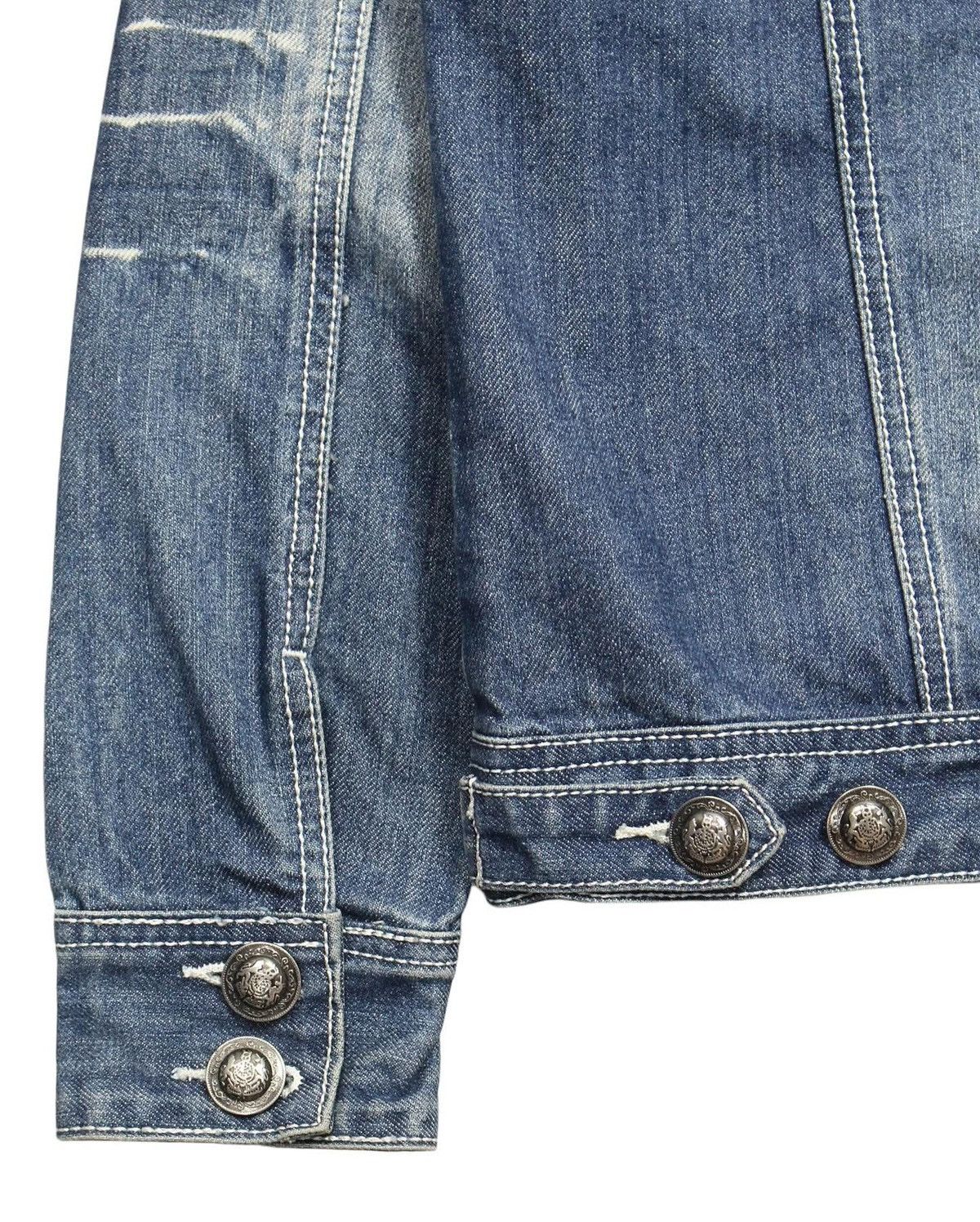 Hysteric Glamour 2000S BERNINGS SHO ZIP UP EMBROIDERED DENIM JACKET Size US L / EU 52-54 / 3 - 10 Thumbnail