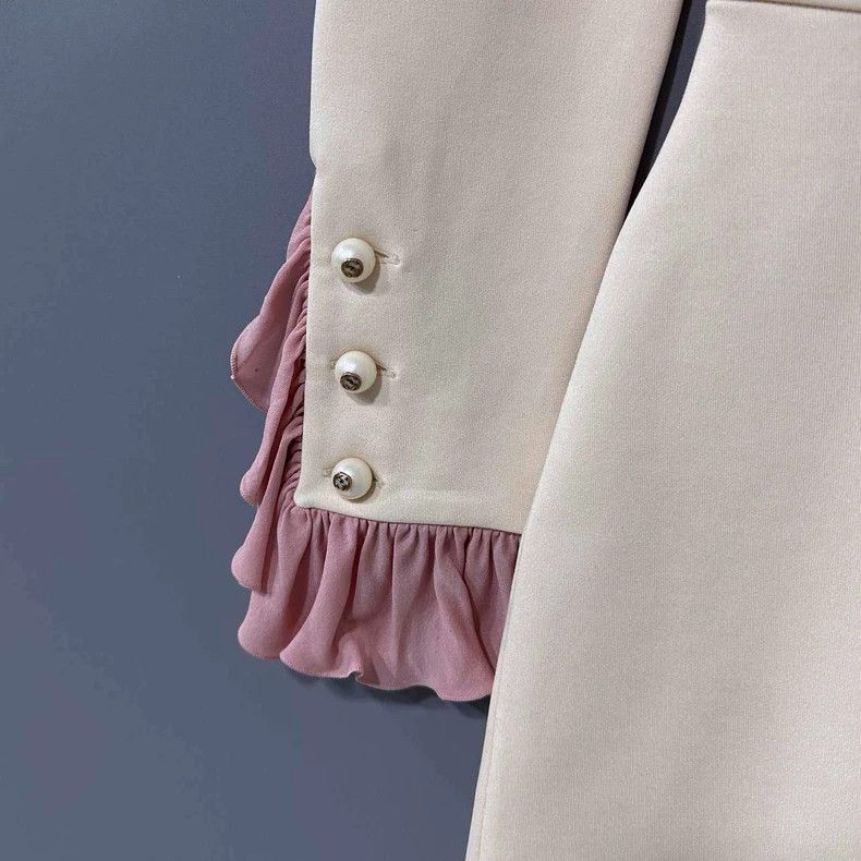 Gucci Gucci Ruffled pearl button dress Size S / US 4 / IT 40 - 3 Thumbnail