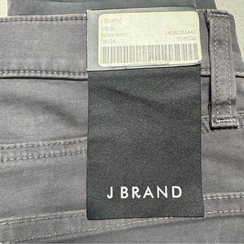 J Brand NWT New $185 J Brand Mick Skinny Fit Jeans in Worn Iron Siz Size US 28 / EU 44 - 6 Thumbnail