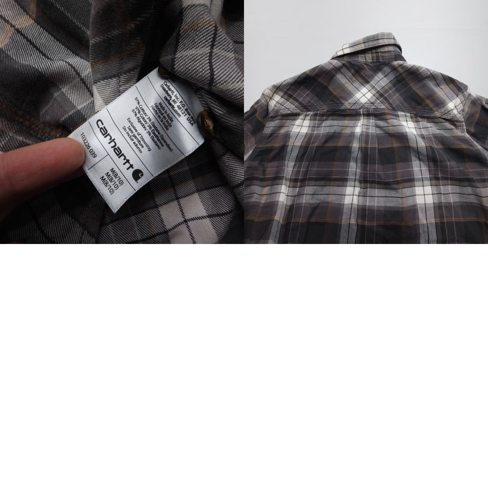 Carhartt Carhartt Shirt Womens Medium Flannel Plaid Rugged Flex Hamilton Work Size M / US 6-8 / IT 42-44 - 8 Thumbnail