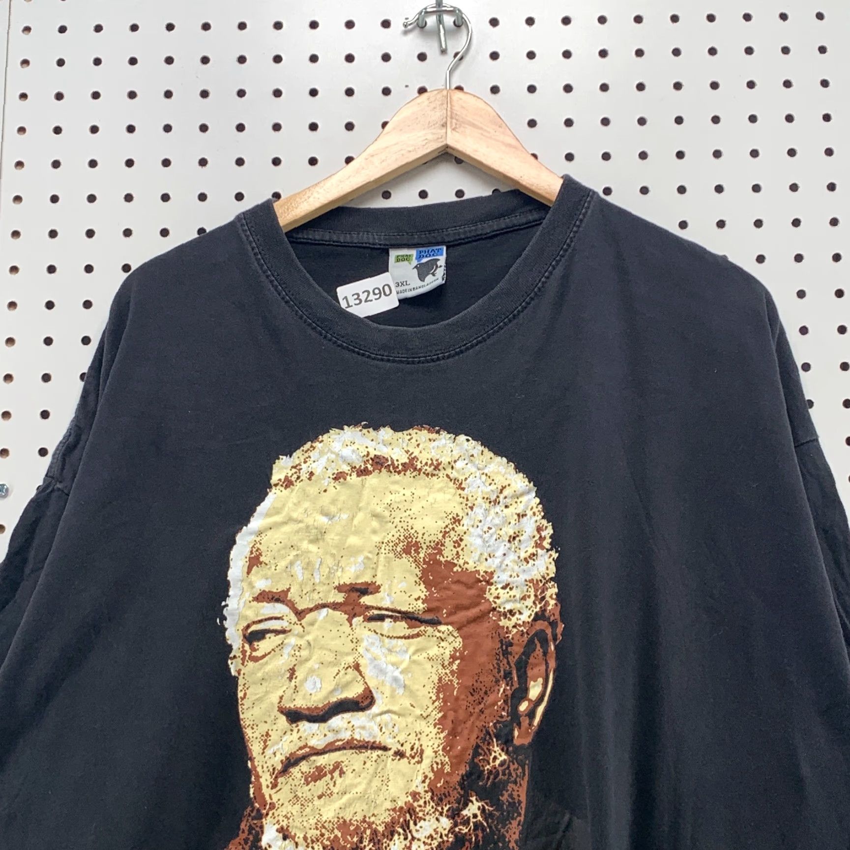 Vintage Sanford And Sons Shirt Ya Big Dummy Black Mens 3XL XXXL Shirt Mens Black 3XL XXXL Size US XXL / EU 58 / 5 - 6 Thumbnail