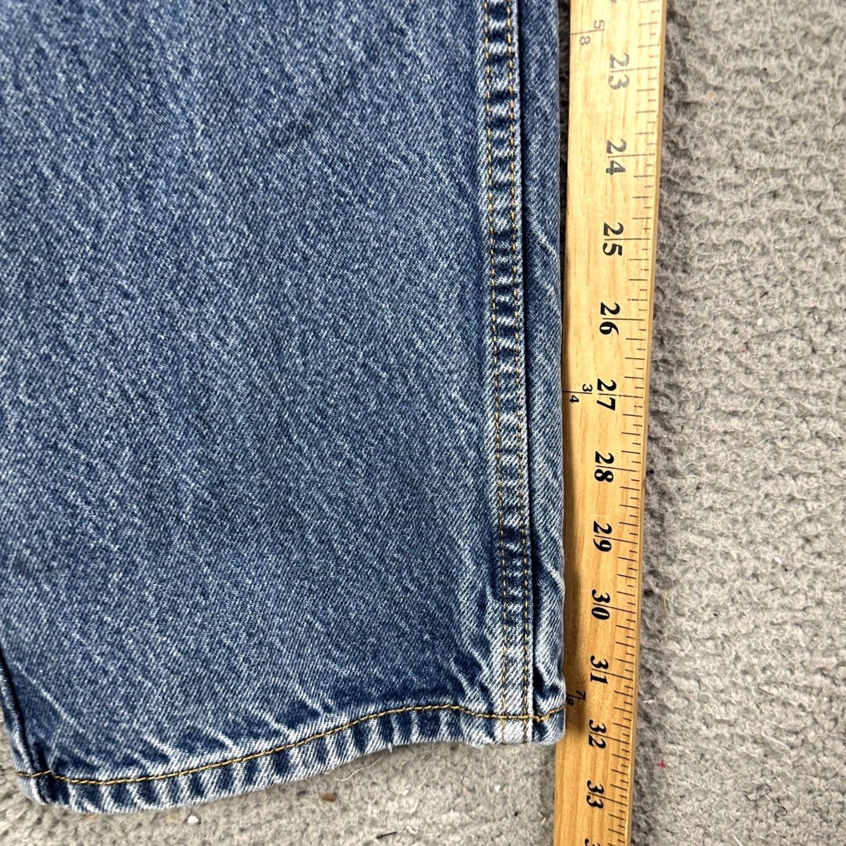 Levi's Levi's 505 Jeans Straight Mens 36X32 Blue Light Washed Red Tab Denim Pocket Size US 36 / EU 52 - 6 Thumbnail