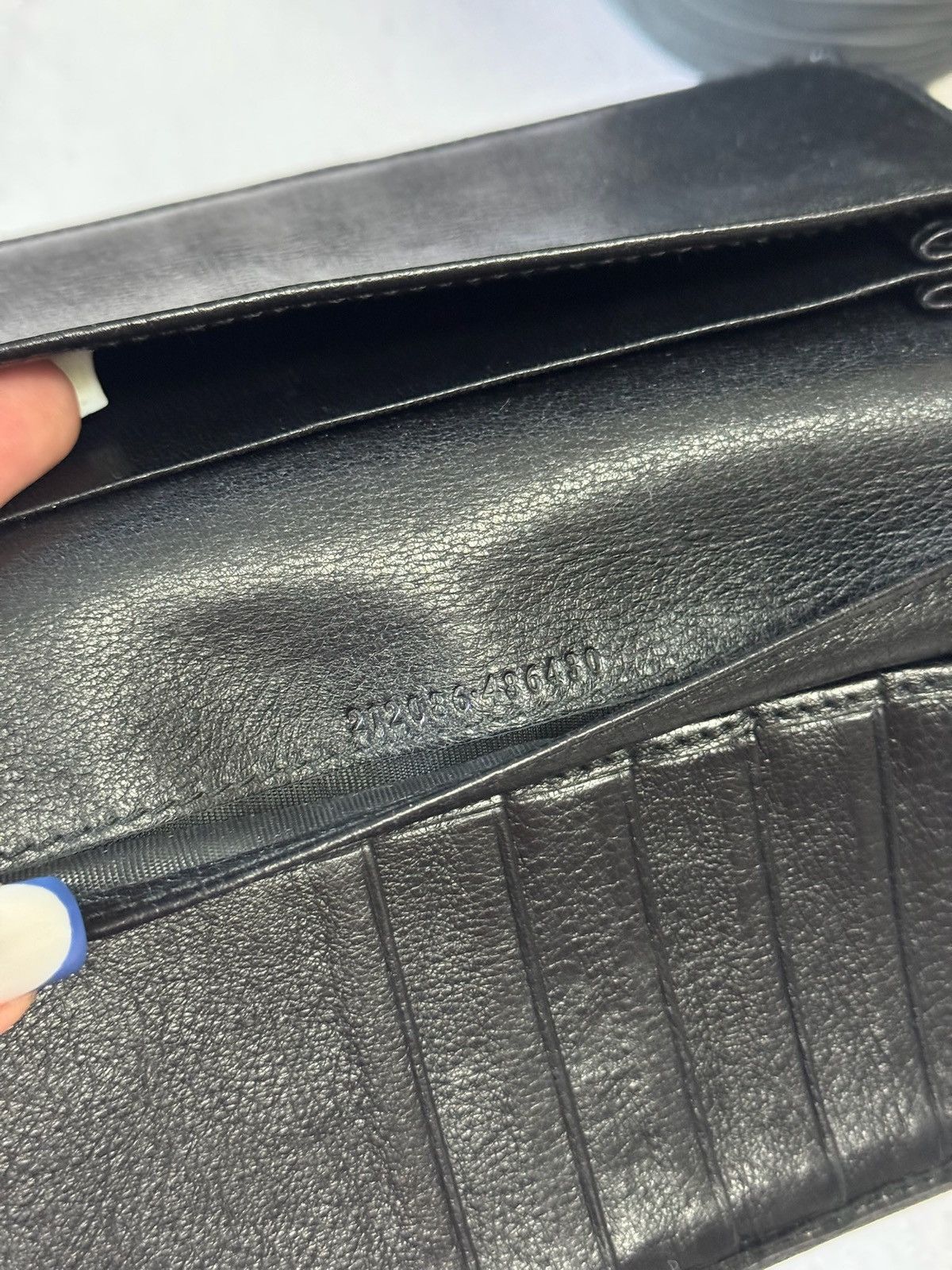 Gucci Vintage Gucci Leather Wallet Big Logo Very Rare Size ONE SIZE - 11 Thumbnail